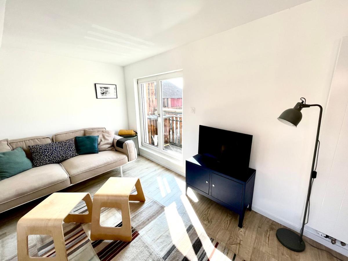 Au nid de cigognes à Ribeauville avec garage et terrasse Exterior foto