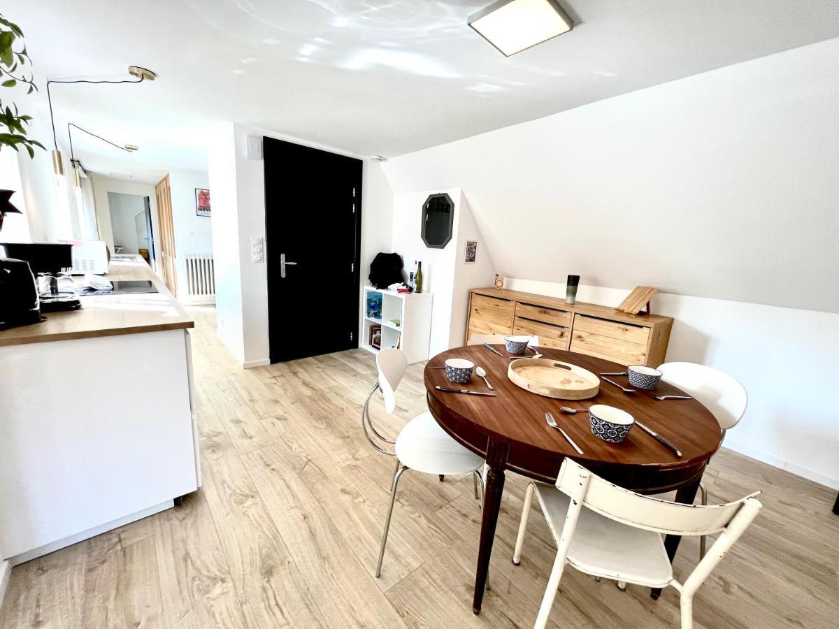 Au nid de cigognes à Ribeauville avec garage et terrasse Exterior foto