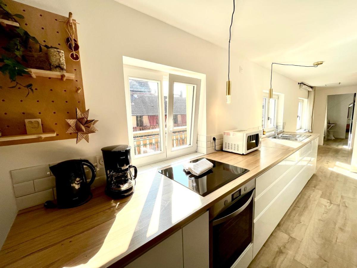 Au nid de cigognes à Ribeauville avec garage et terrasse Exterior foto